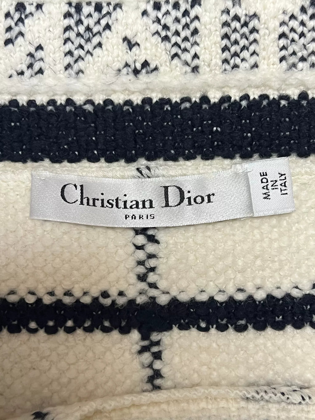 Dior Check Pattern Skirt