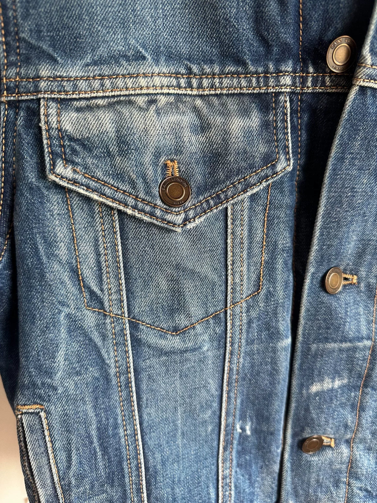 Saint Laurent Wool Denim Jacket