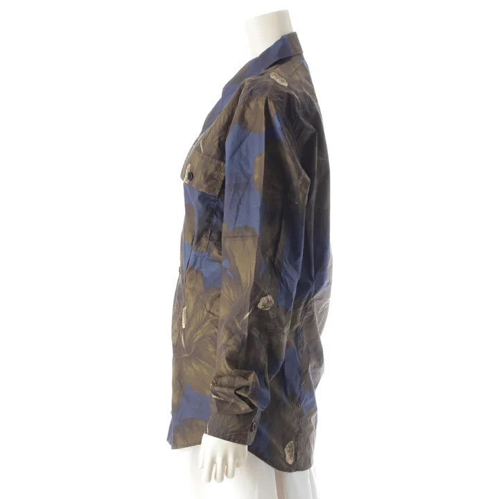 Dries Van Noten Floral Print Long Sleeve Shirt