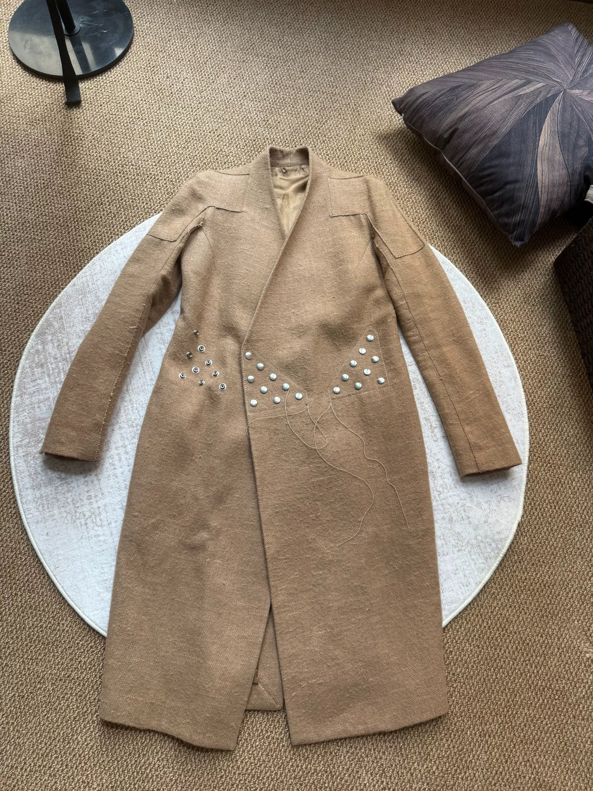 Rick Owens FW18 Camel Hair Linen Sisyphus Jacket