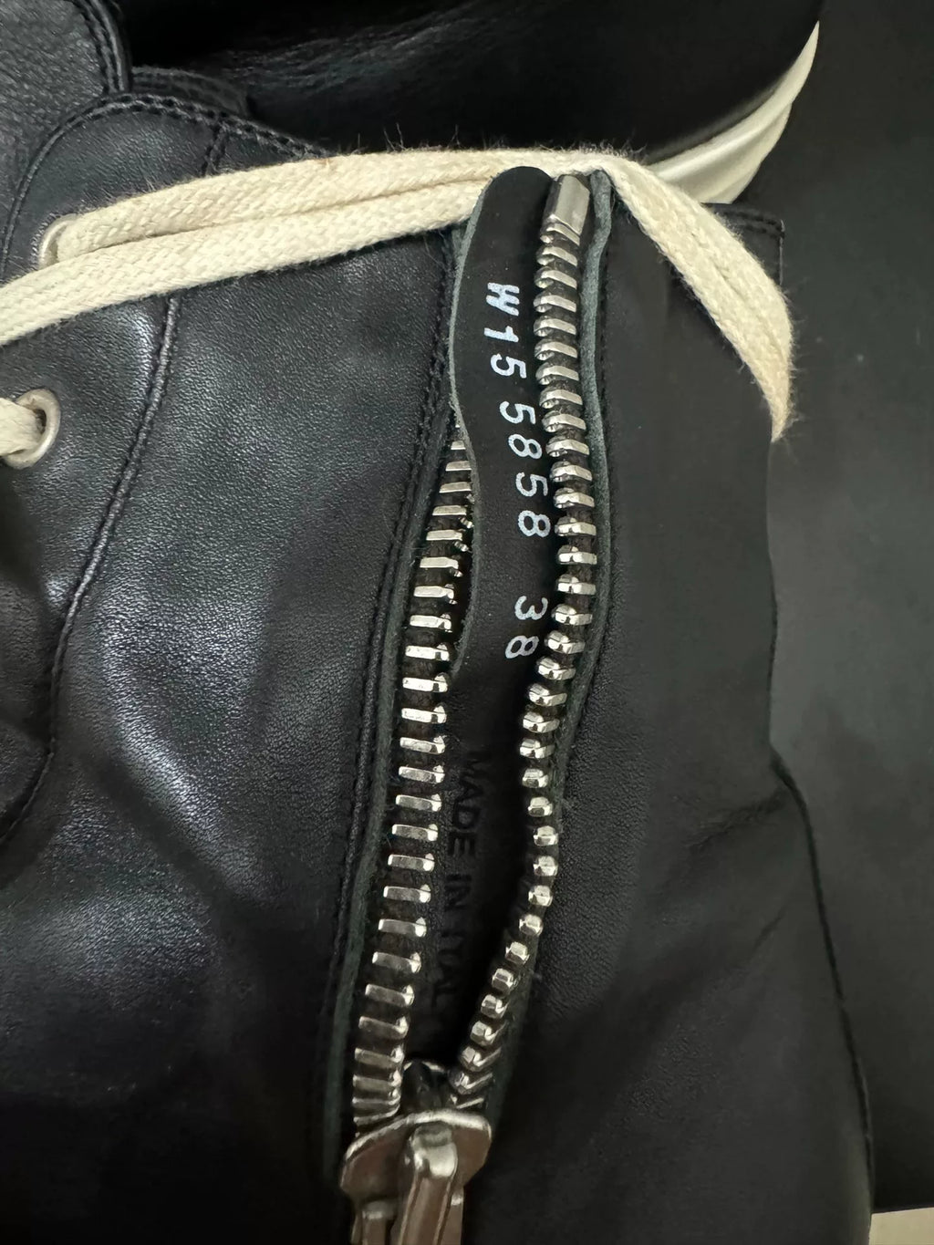 Rick Owens Black and White Tank Sole Large Converse Sneakers