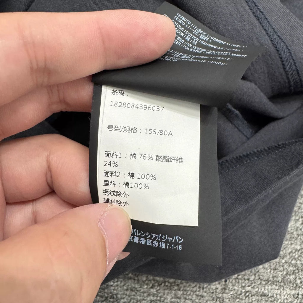 Balenciaga Rainbow Embroidered Flag Faux Two-Piece Sweater