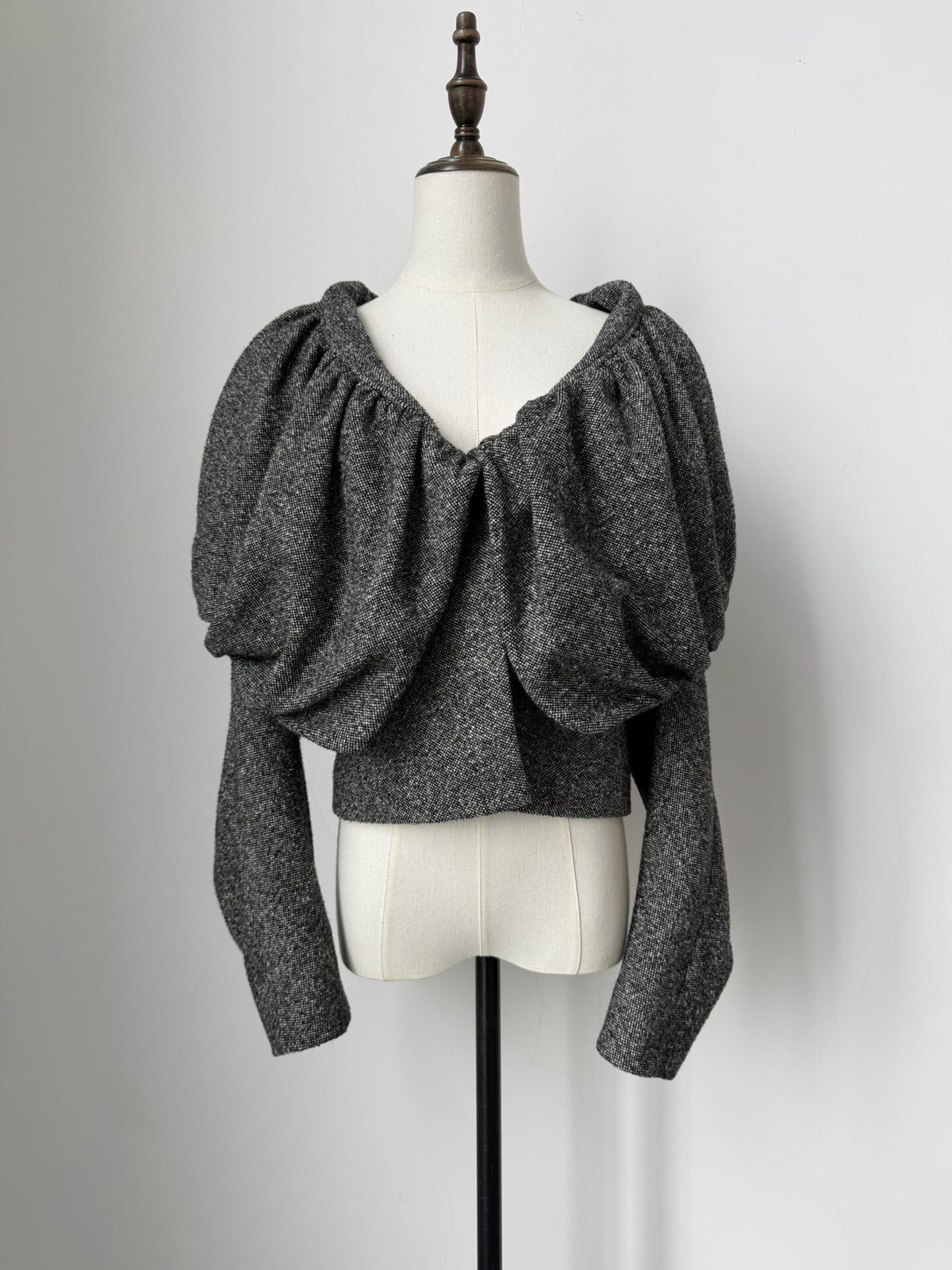 Dries Van Noten top Autumn/Winter 2000 runway piece with a three-dimensional bubble collar jacket