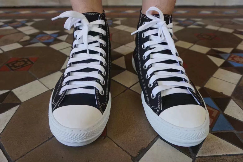 Maison Margiela Black Stereotype High-Top Canvas Sneakers