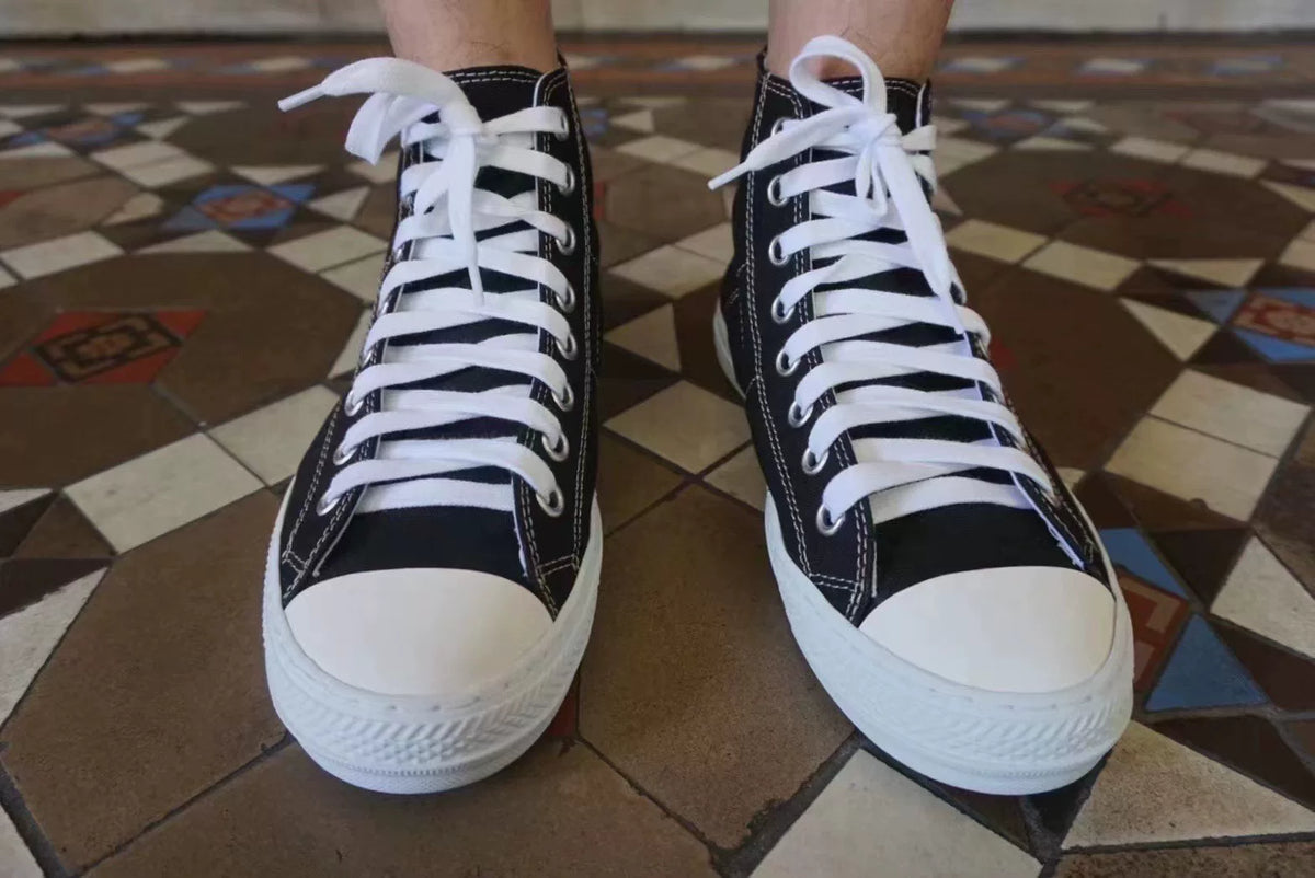 Maison Margiela Black Stereotype High-Top Canvas Sneakers