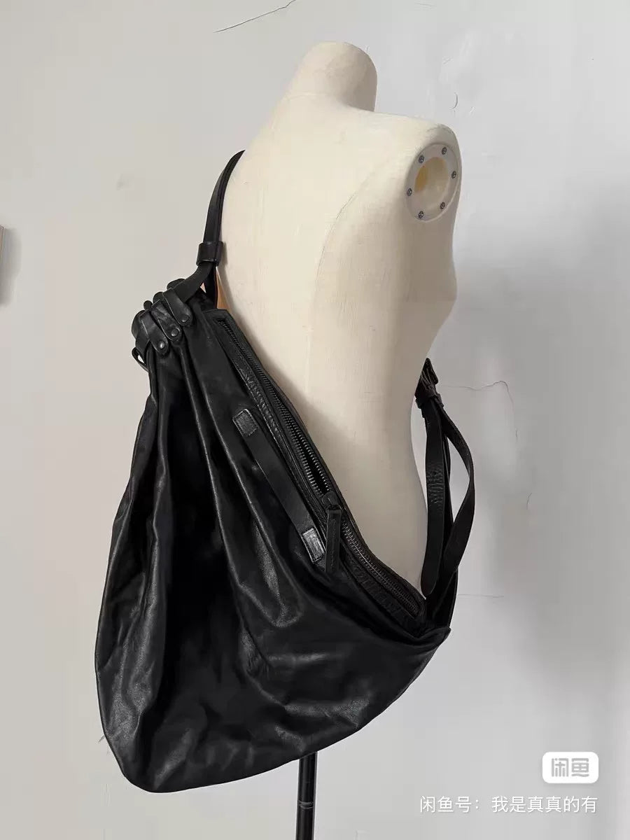 Yohji Yamamoto Drawstring Pocket Crossbody Bag