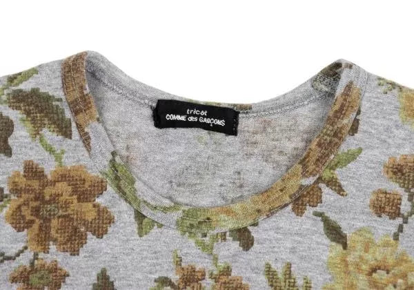 COMME des GARCONS Vintage Grey Floral Vest