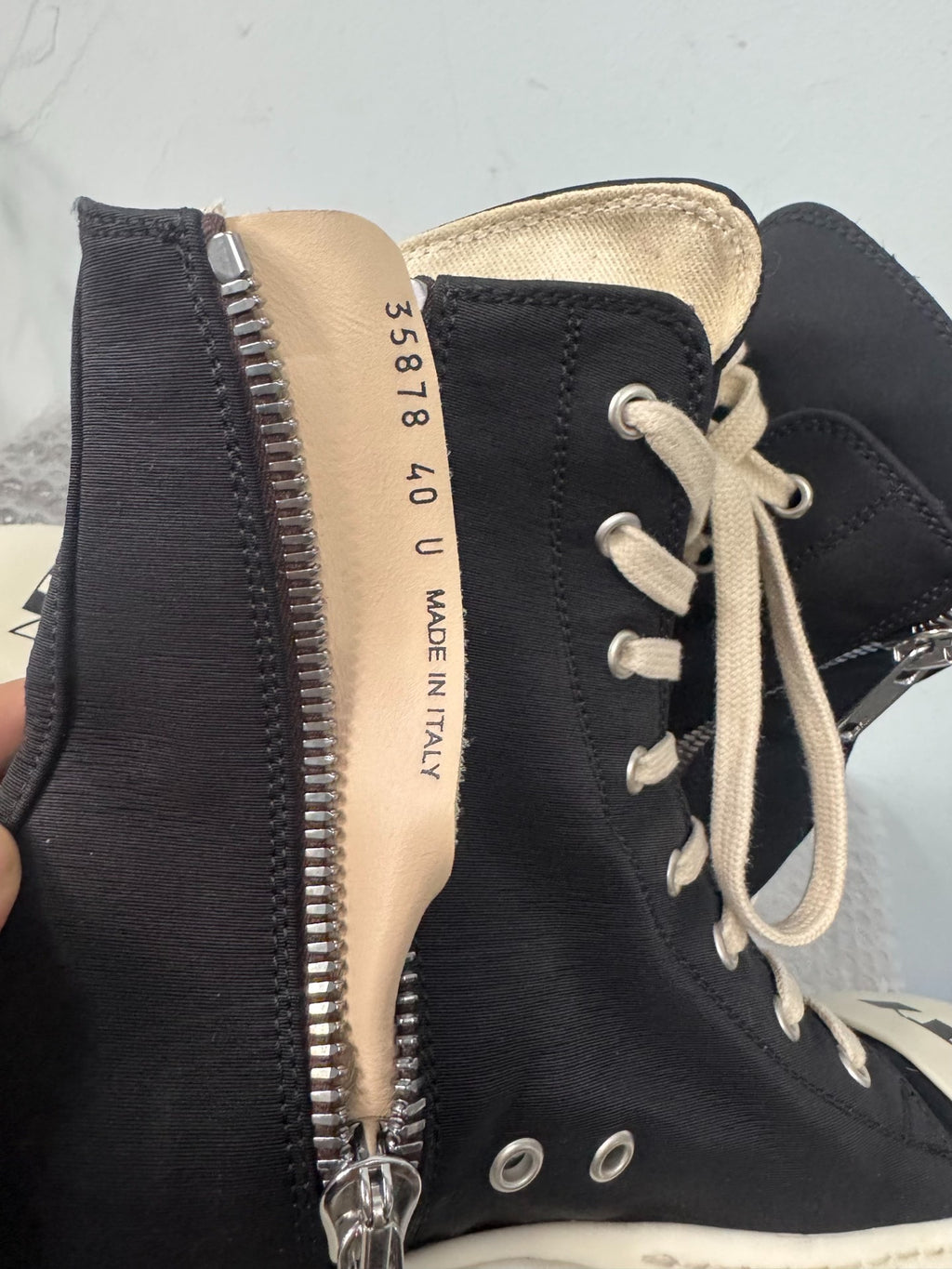 Rick Owens Drkshdw Abstract Print High-Top Sneakers