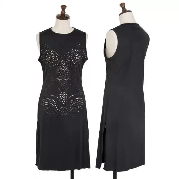 Jean Paul Gaultier Vintage Black Cut-Out Pattern Dress