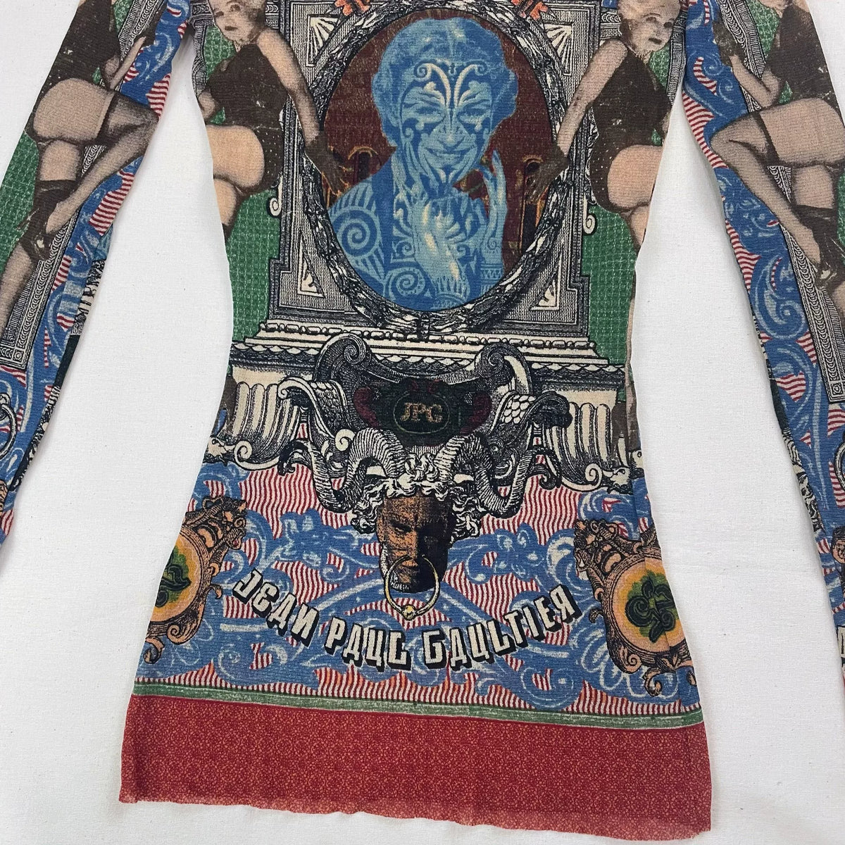1995 Spring/Summer Jean Paul Gaultier Cabaret Dancer Mesh T-Shirt