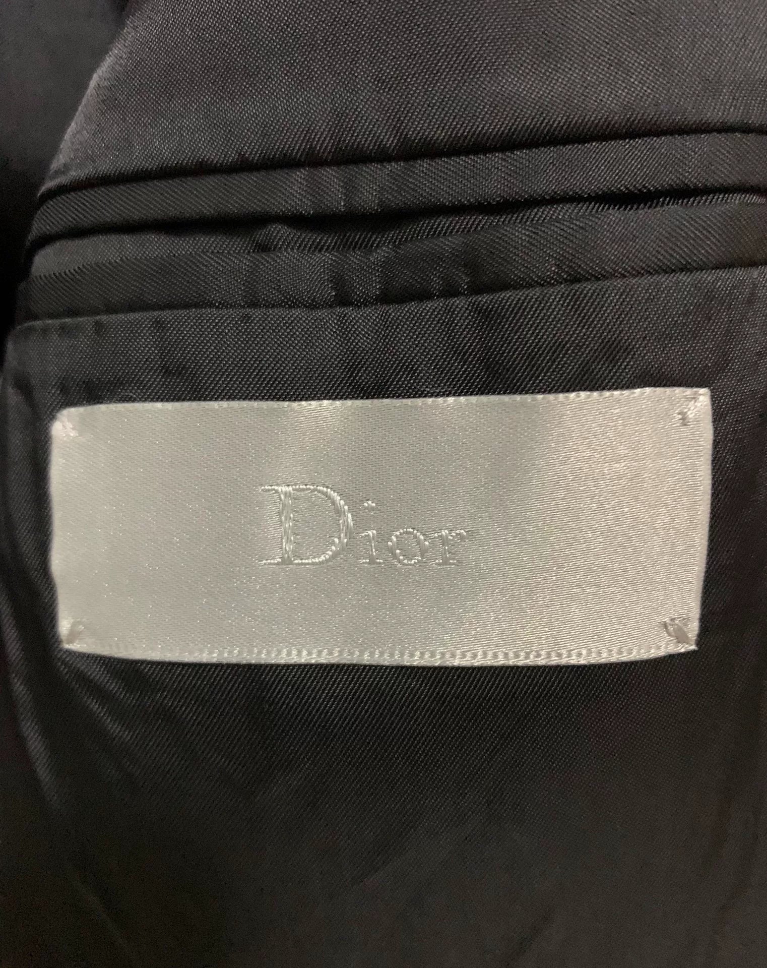 Dior Homme 17FW Runway Wool Black Suit