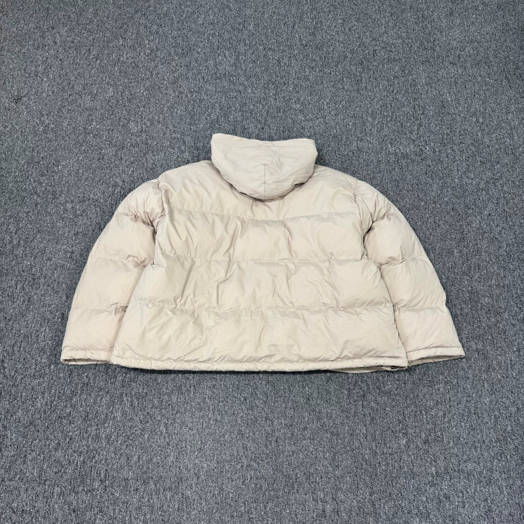Balenciaga Embroidered Hooded Down Jacket