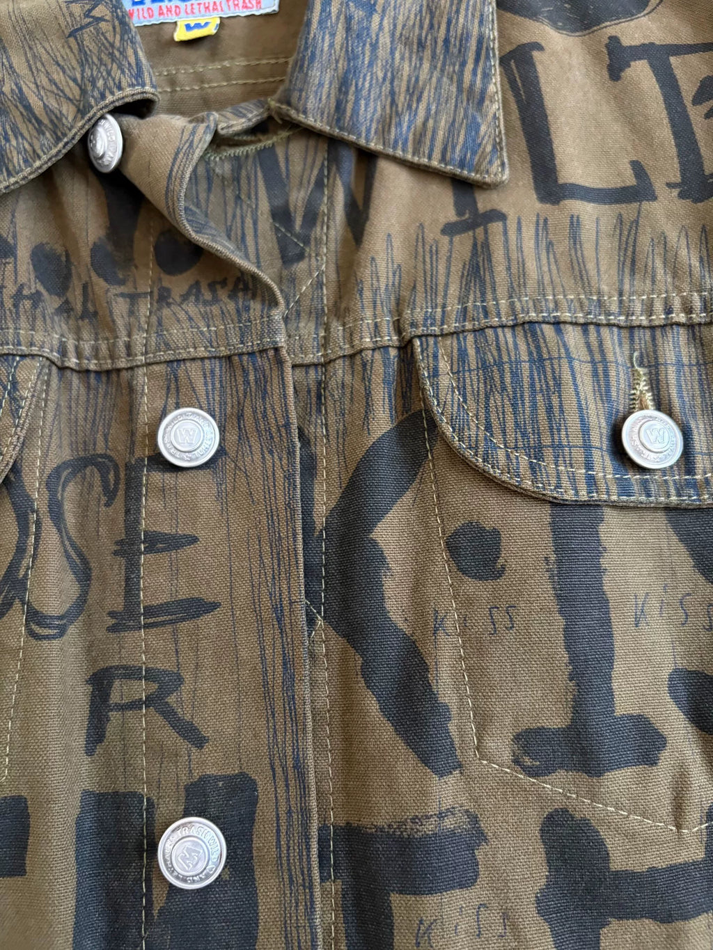 Walter van Beirendonck 1998 graffiti jacket