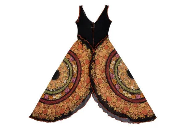 Jean Paul Gaultier Vintage Black Pattern Mesh Dress