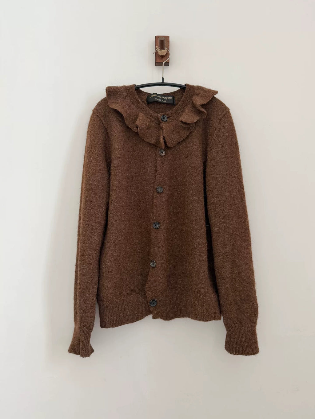 Comme Des Garcons Ruffle Collar Knit Cardigan - Devines