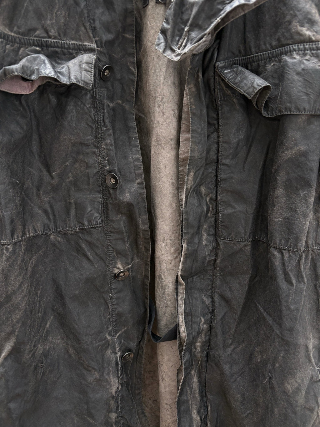 Rick Owens Early Dirty-Dye Distressed Vest