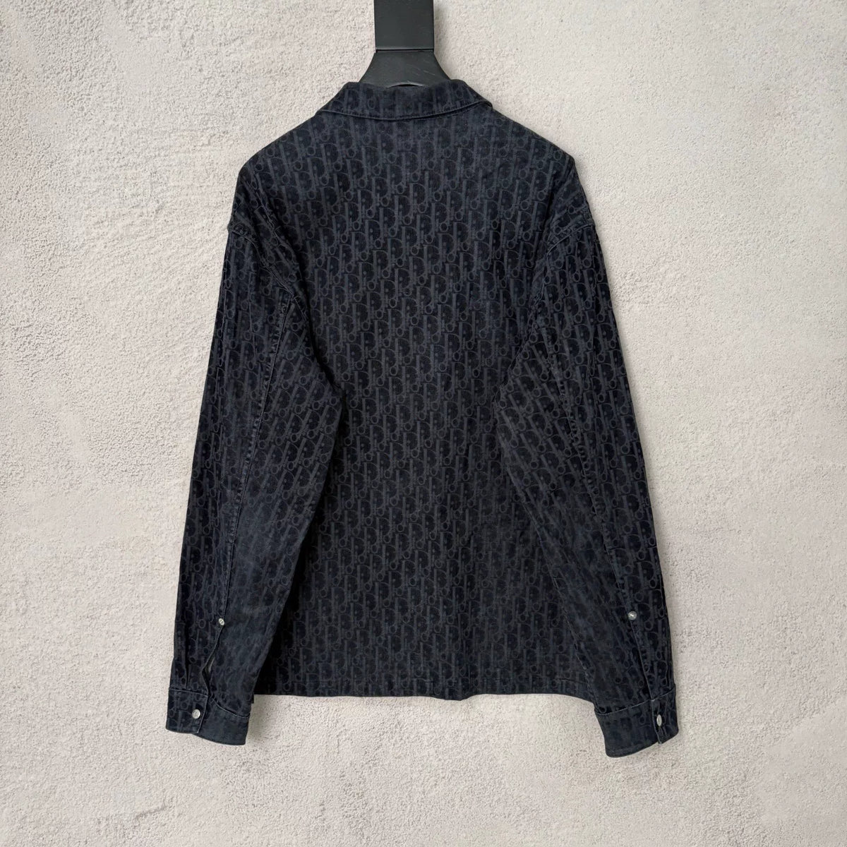 Dior Vintage All-Over Logo Flocked Denim Jacket