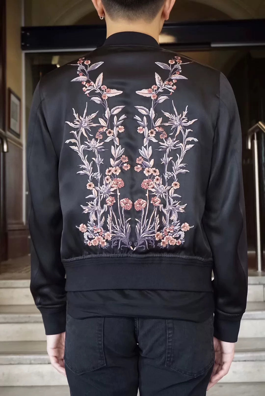 Alexander McQueen SS18 Medieval Flying Lion Unicorn Floral Jacket