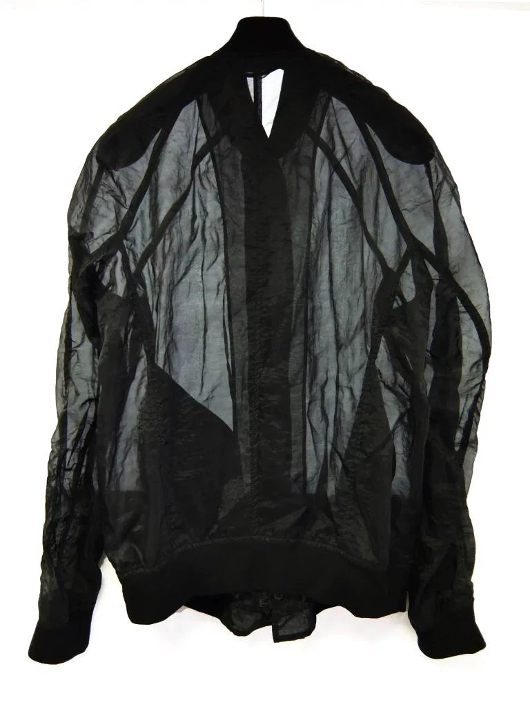 Julius 16SS Runway Black Organza Jacket
