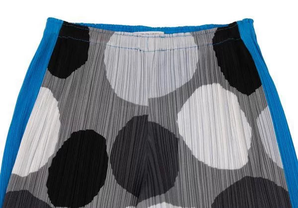 Issey Miyake Vintage Blue Polka Dot Pleated Pants