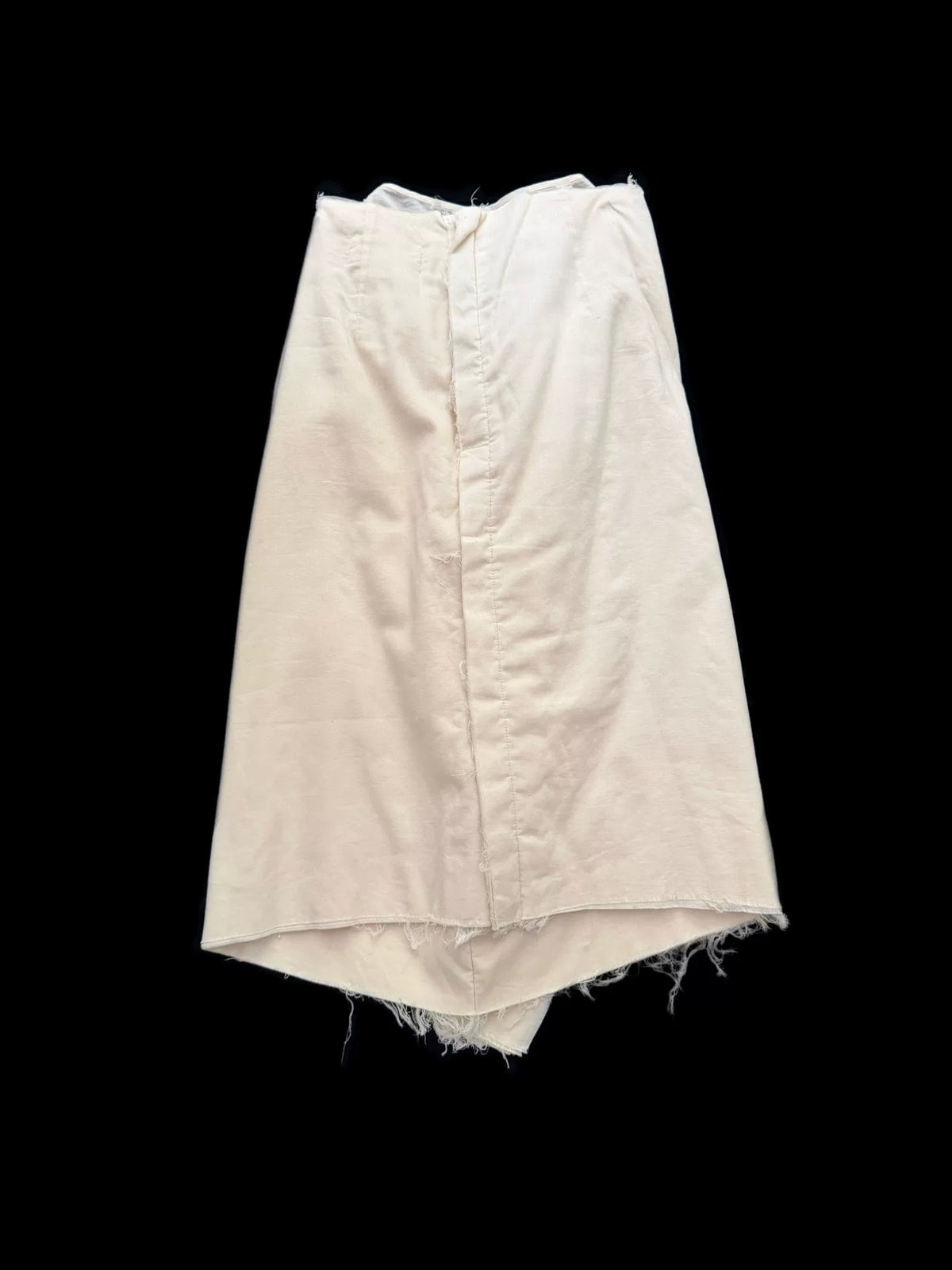 Comme Des Garcons 1998 Midi White Skirt