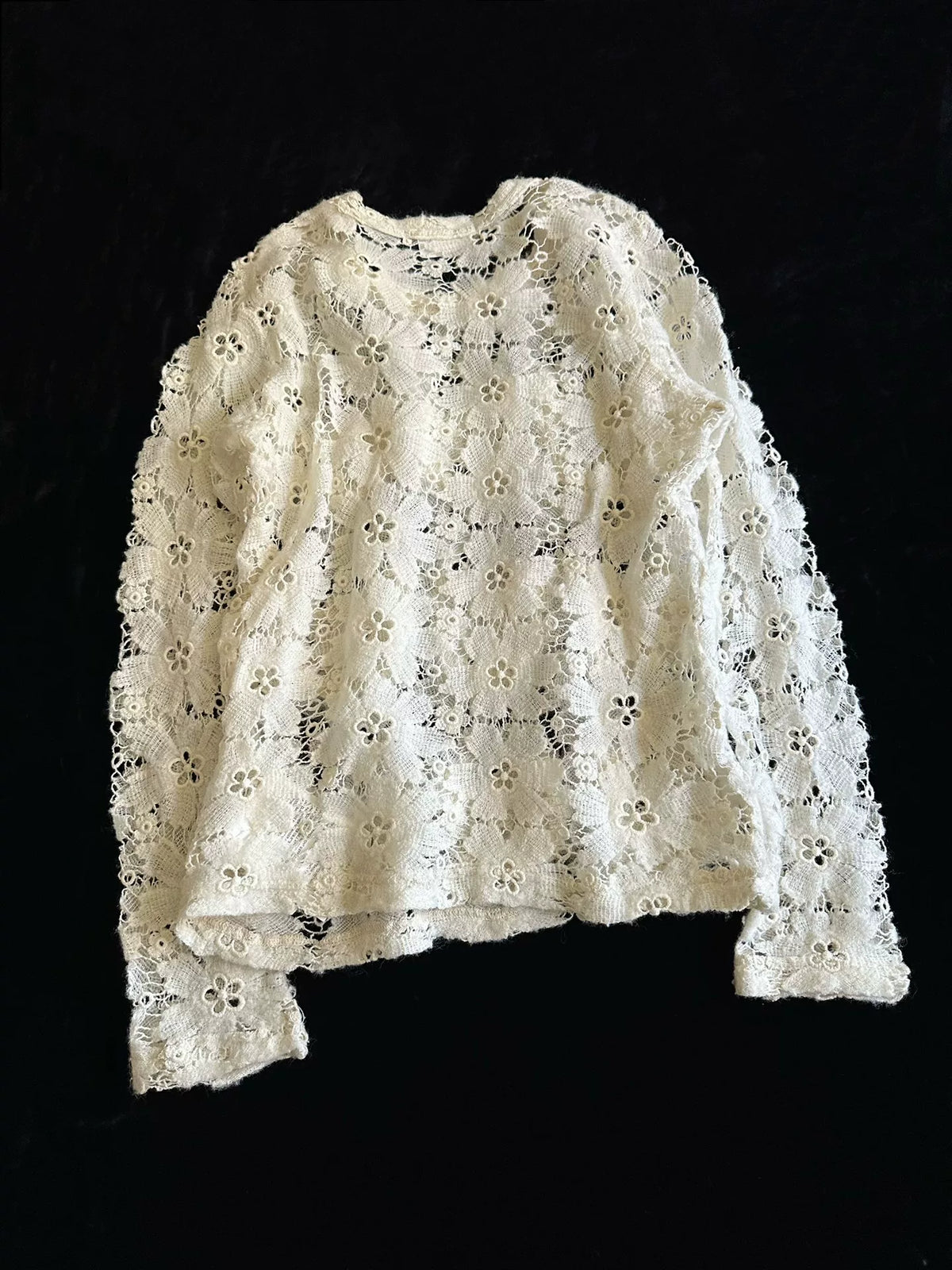 Comme Des Garcons 2015 Cream Wool Top