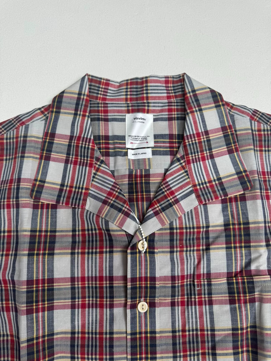 VISVIM 23SS Fairway P.O. Shirt S/S MADRAS Short-Sleeve Shirt