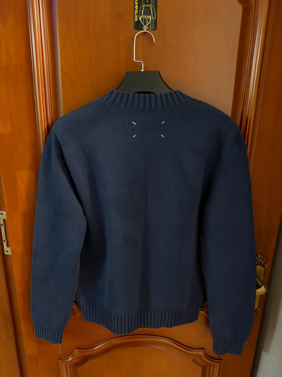 MM6 Maison Margiela Black Crew Neck Knit Sweater
