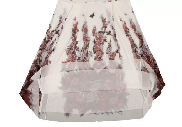 Jean Paul Gaultier Vintage White Floral Mesh Skirt