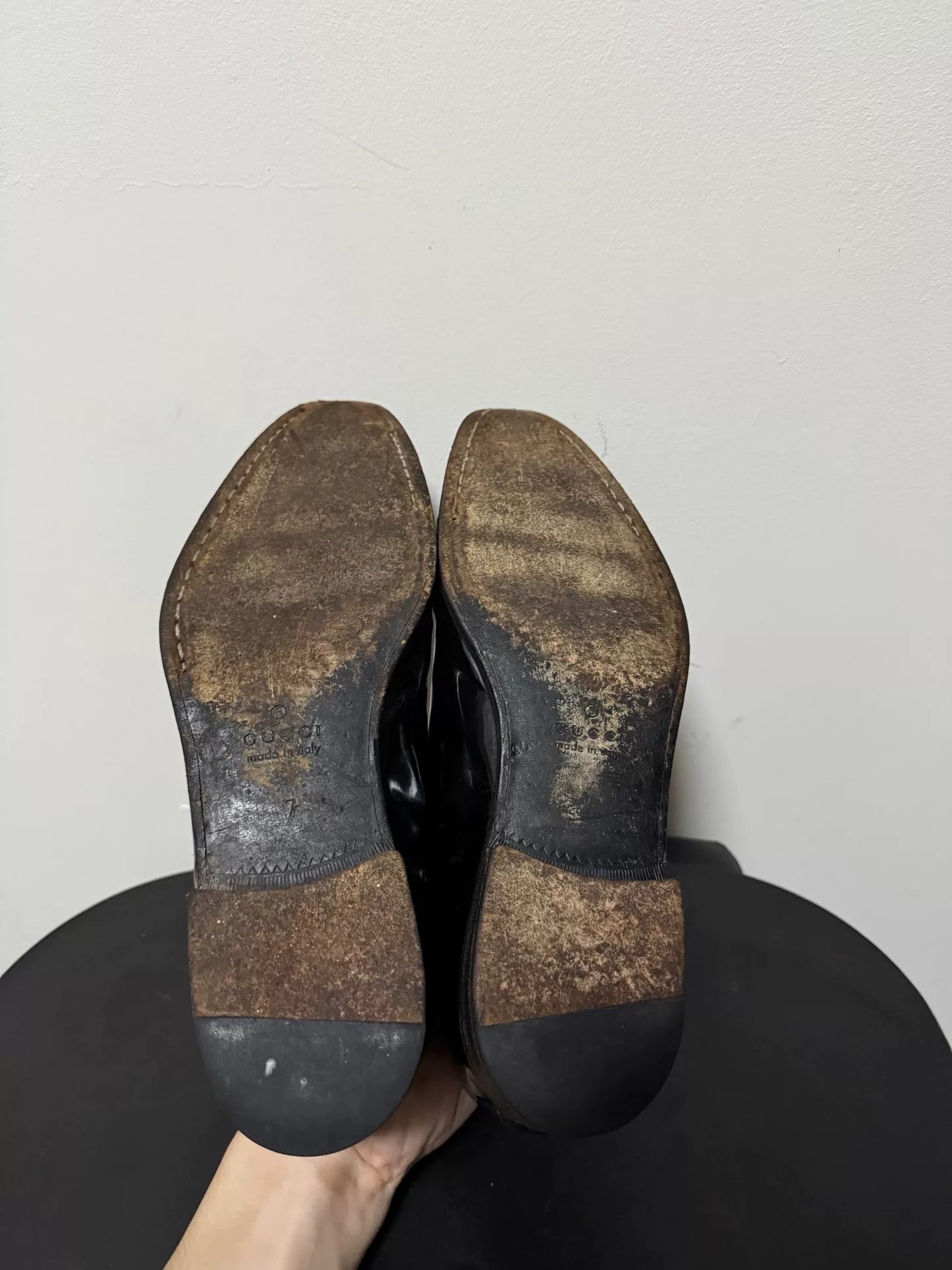 Gucci By Tom Ford Patent Derby Shoes