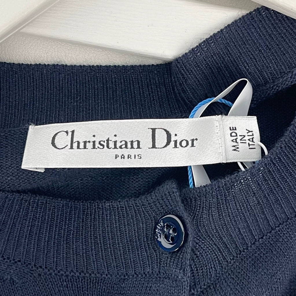 Dior Rhinestone Knit Cardigan