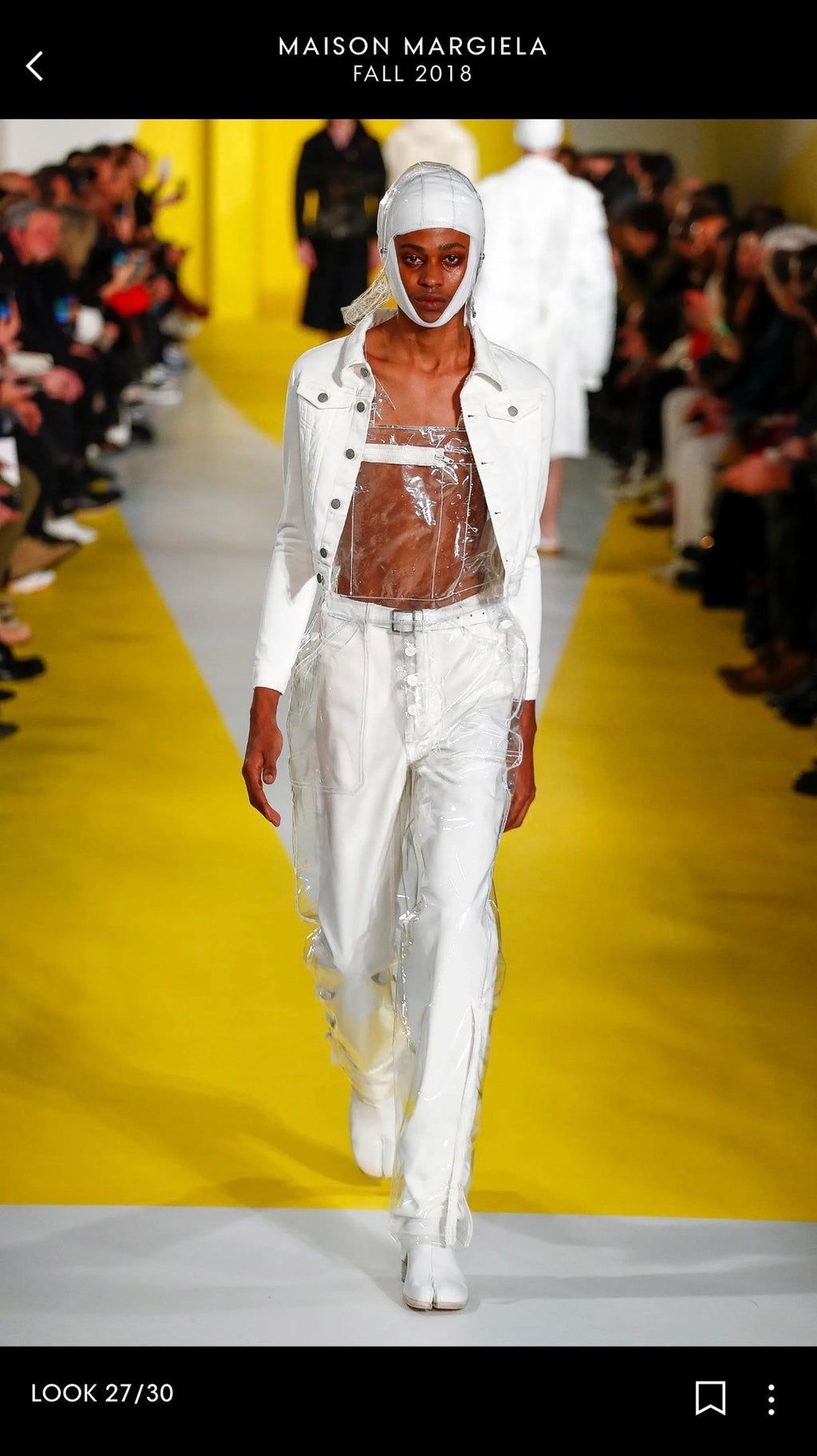 Maison Margiela 2018 Runway White Straight-Leg Pants