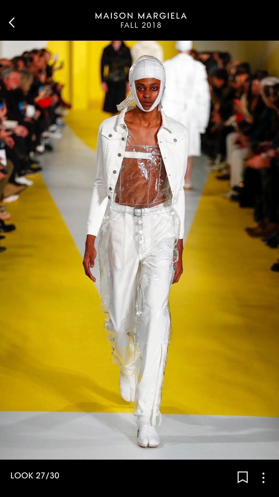 Maison Margiela 2018 Runway White Straight-Leg Pants