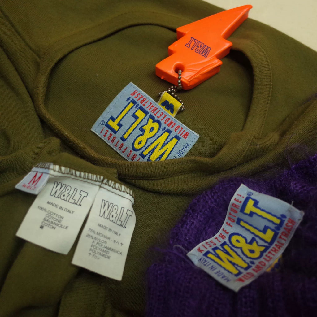 1998 Fall/Winter W&LT Walter van Beirendonck Mohair T-shirt and Vest Set
