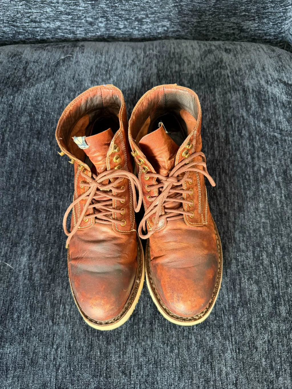 visvim SS14 Virgil ICT M10 Mud-Dyed Kangaroo Leather Double Stitch Boots