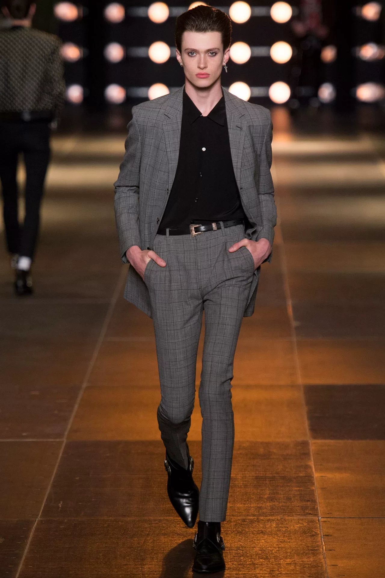 Saint Laurent Slp14ss Black Silk Shirt