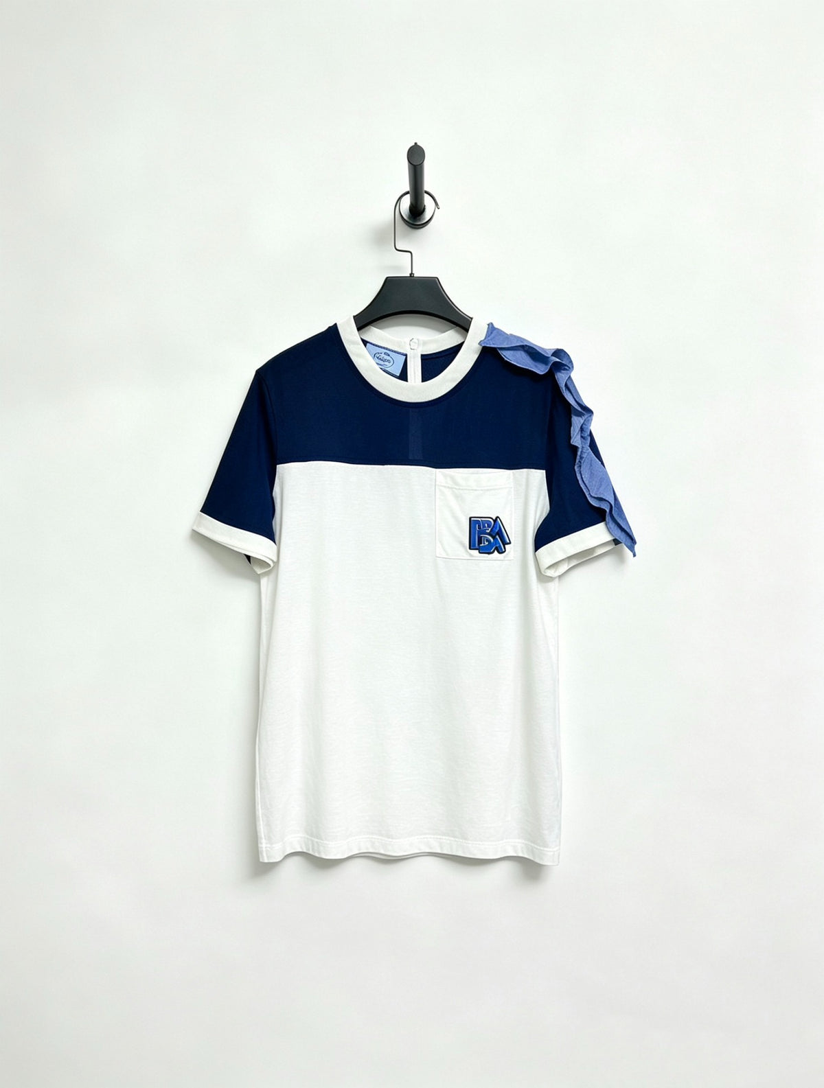 Prada Ruffle-Decorated Short-Sleeve Top