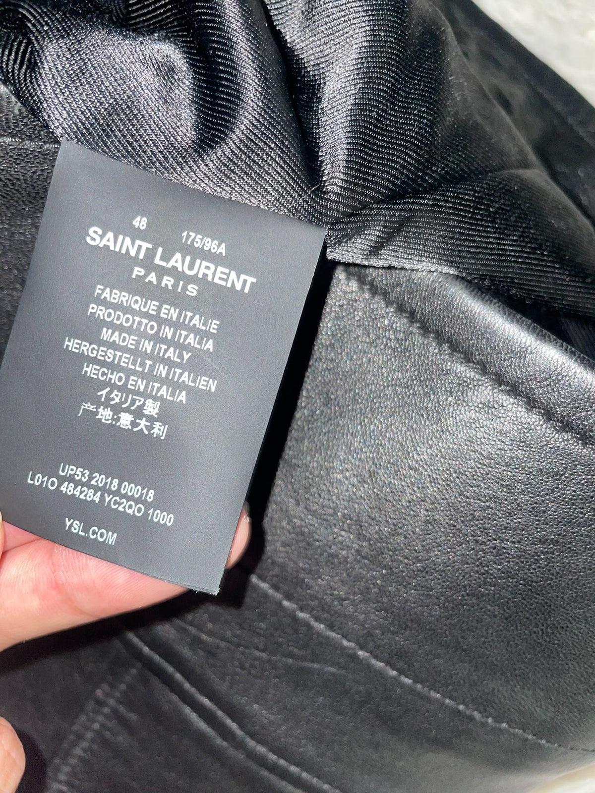 Saint Laurent LO1 SLP2018 Fall/Winter Authentic Lambskin Motorcycle Jacket