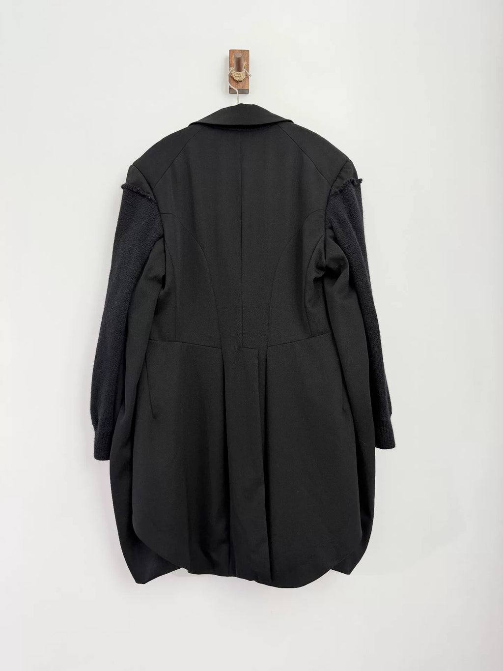 Comme Des Garçons AW14 Deconstructed Double-Layer Sleeve Wool Suit Jacket