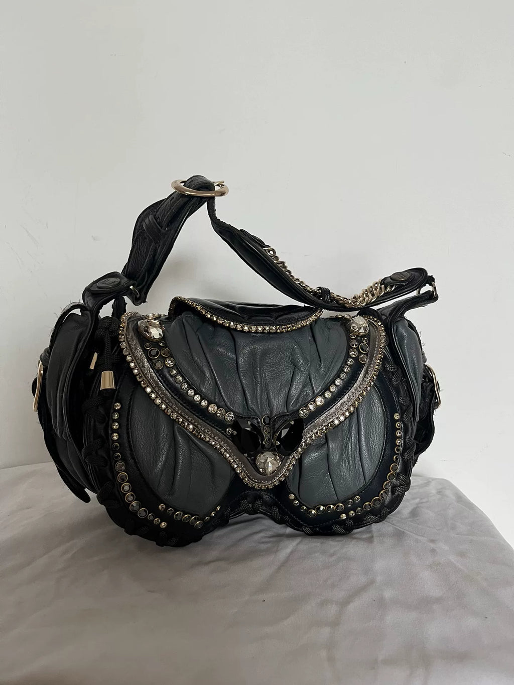 Bracher Emden Gemstone Underarm Beige Shoulder Tote