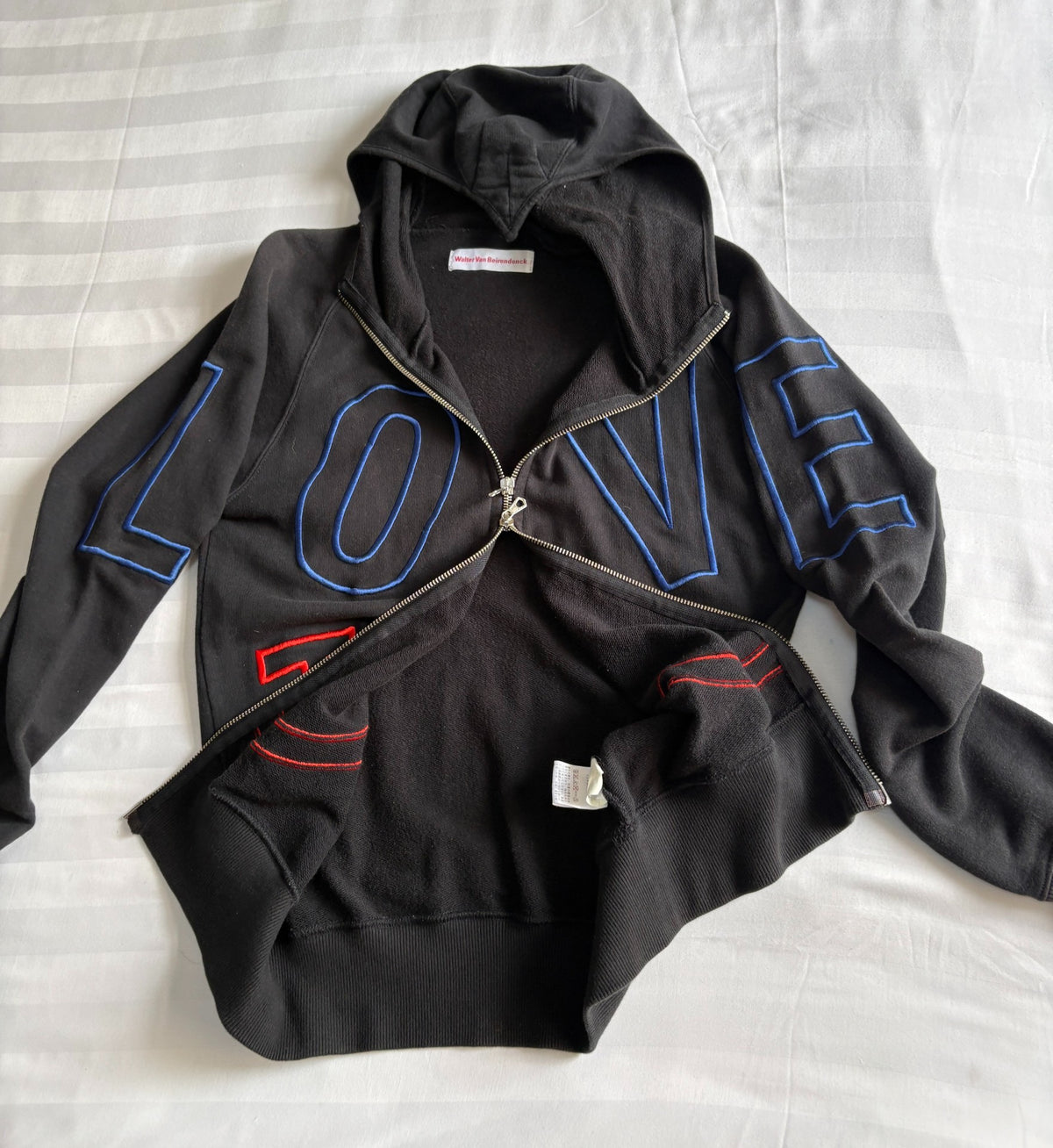 Walter van Beirendonck embroidered hoodie jacket