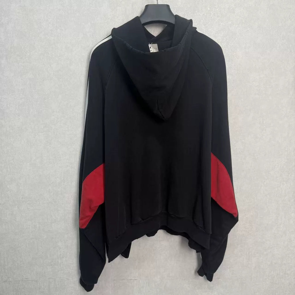 Balenciaga X Adidas Black Red Sweatshirt - Devines