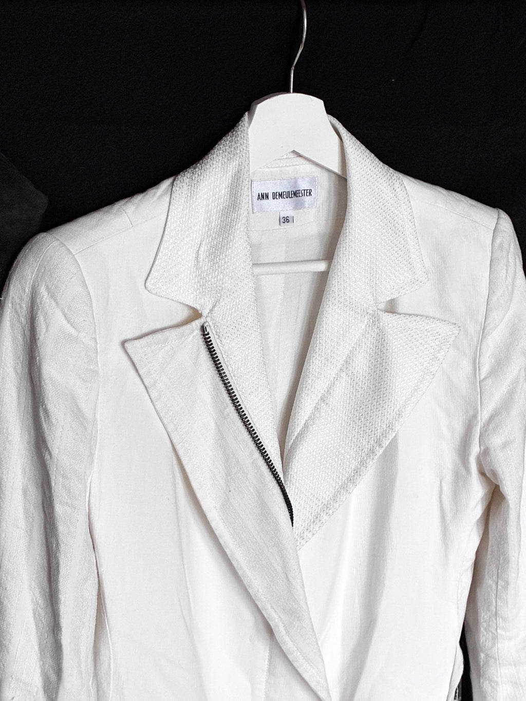 Ann Demeulemeester 97SS White Label Lace-Up Jacket