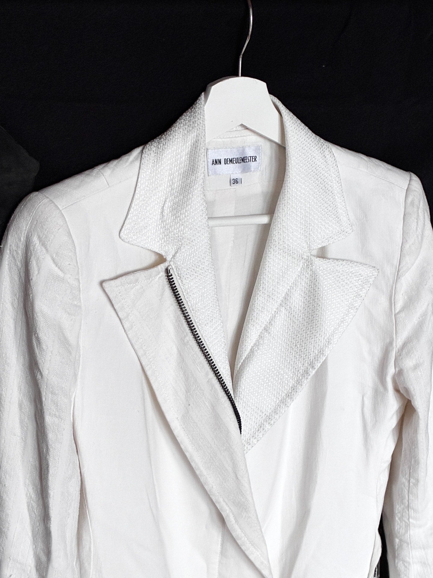 Ann Demeulemeester 97SS White Label Lace-Up Jacket