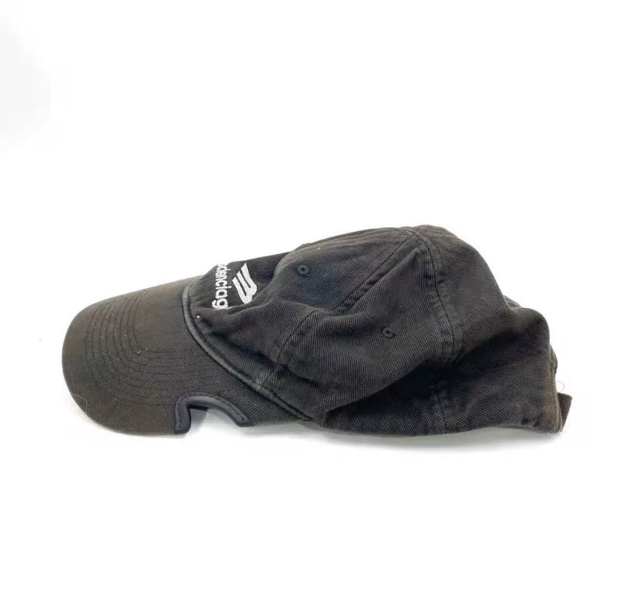 Balenciaga 22SS 3b Icon Distressed Logo Hat