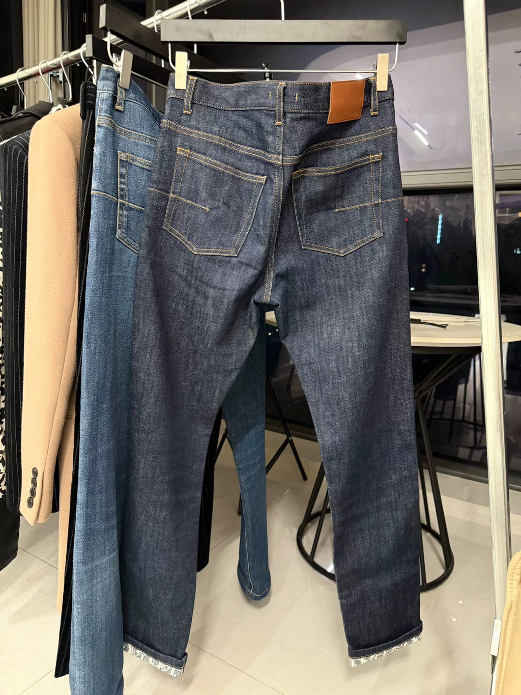 Dior Homme SS22 Blue Oblique Monogram Denim Jeans