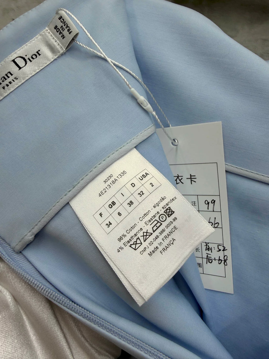 Dior Ribbon Pleated Skirt