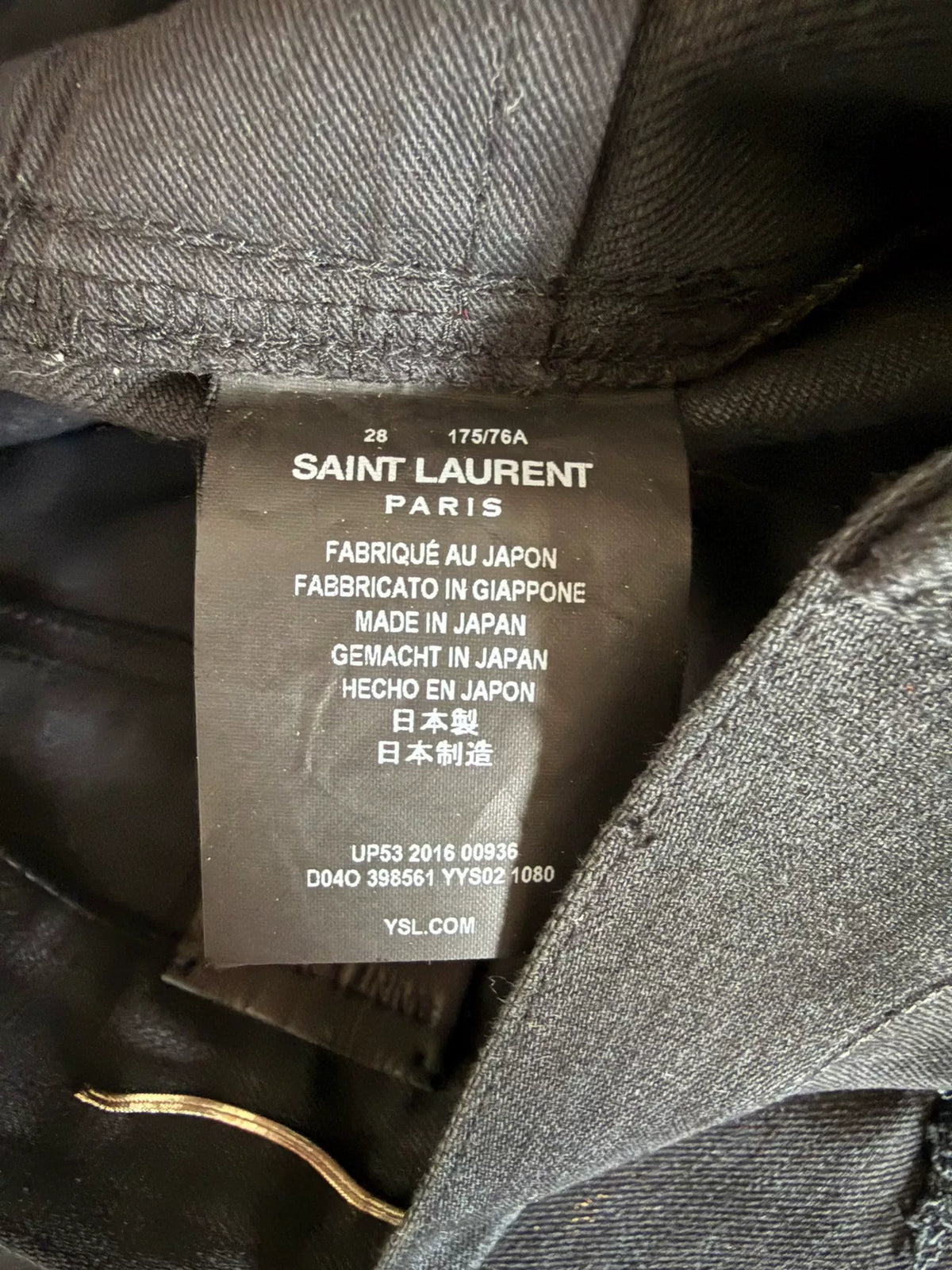 Saint Laurent Slp Paris Fw16 denim D02 By Hedi Slimane