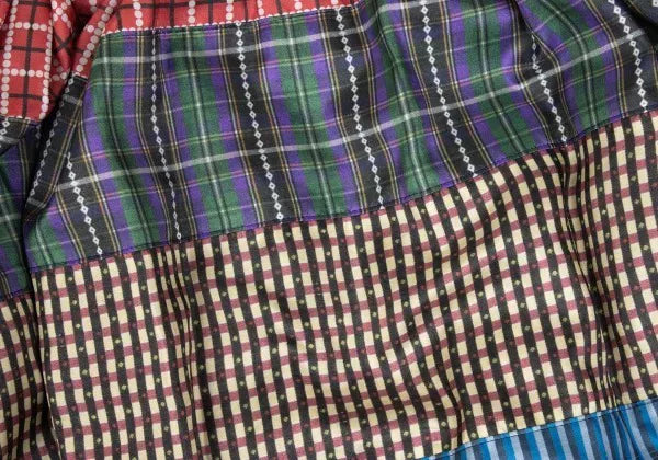 COMME des GARCONS Vintage Dark Plaid Skirt