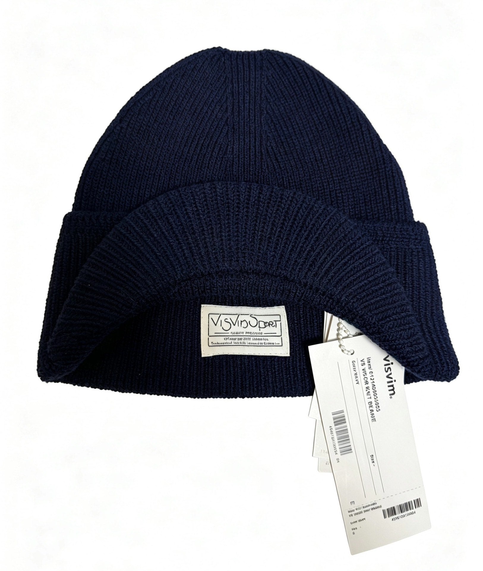 Visvim Sport Visor Knit Black Wool Beanie